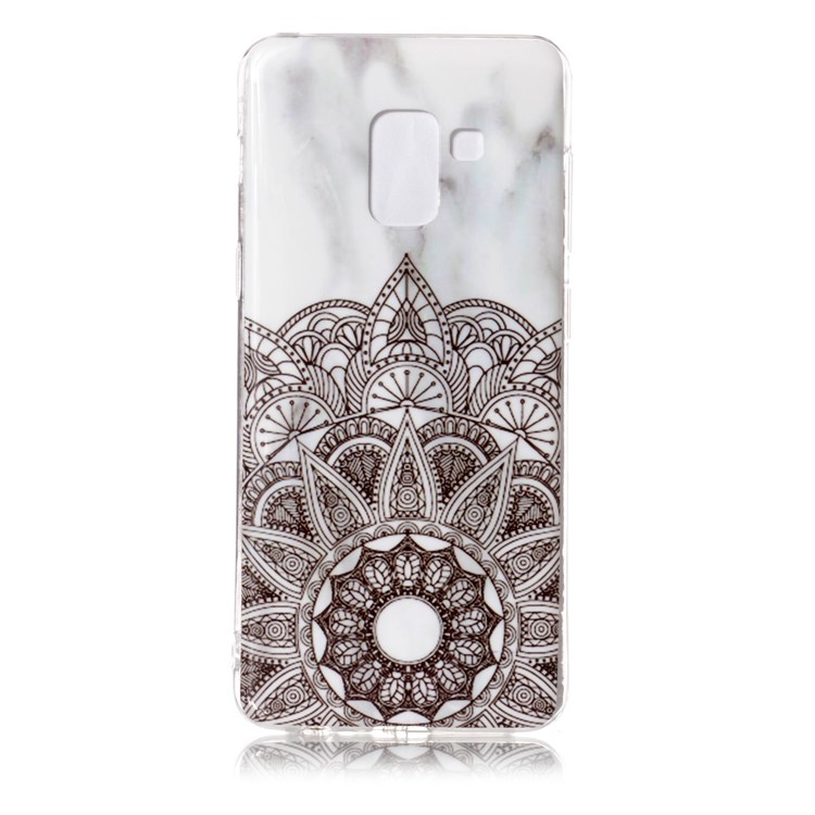 IMD Patterned TPU Mobile Phone Shell for Samsung Galaxy A8 (2018) - Mandala-1