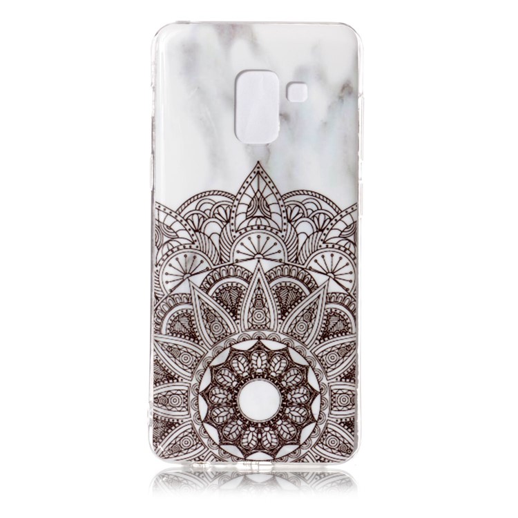 Shel de Téléphone Mobile TPU à Motifs IMD Pour Samsung Galaxy A8 (2018) - Mandala