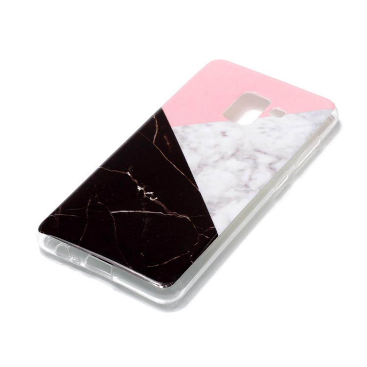IMD Patterned TPU Protection Cover Shell for Samsung Galaxy A8 (2018) - Splicing Marble Pattern-2