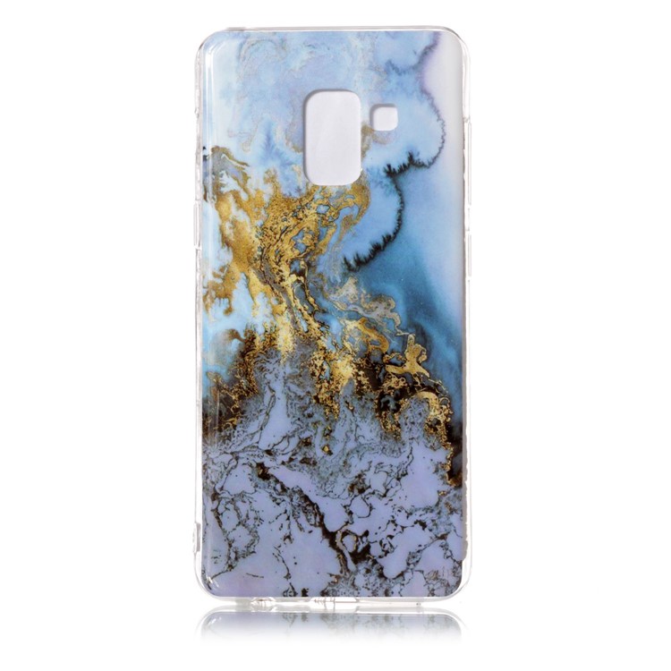 IMD Patterned TPU Back Cover for Samsung Galaxy A8 (2018) - Lava Pattern-1