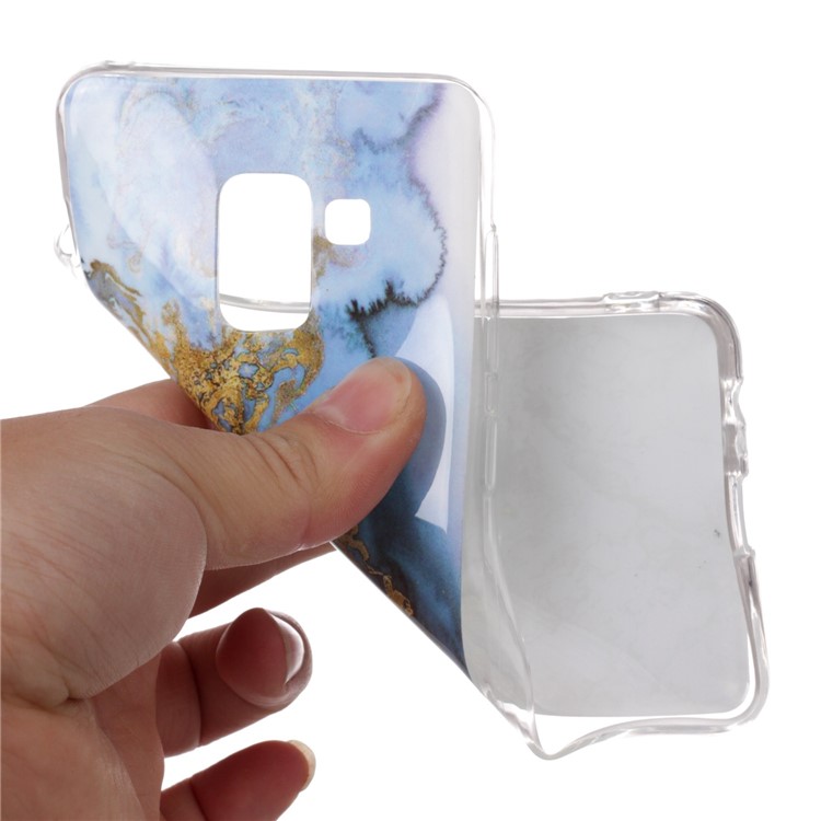 IMD Patterned TPU Back Cover for Samsung Galaxy A8 (2018) - Lava Pattern-4