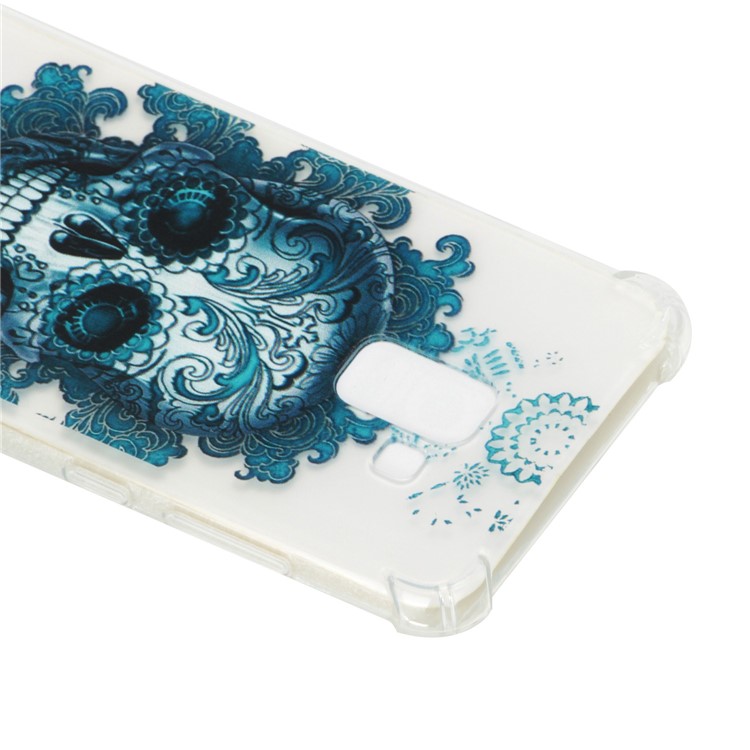 Pattern Printing Shockproof TPU Case for Samsung Galaxy A8 (2018) - Cool Skull-2