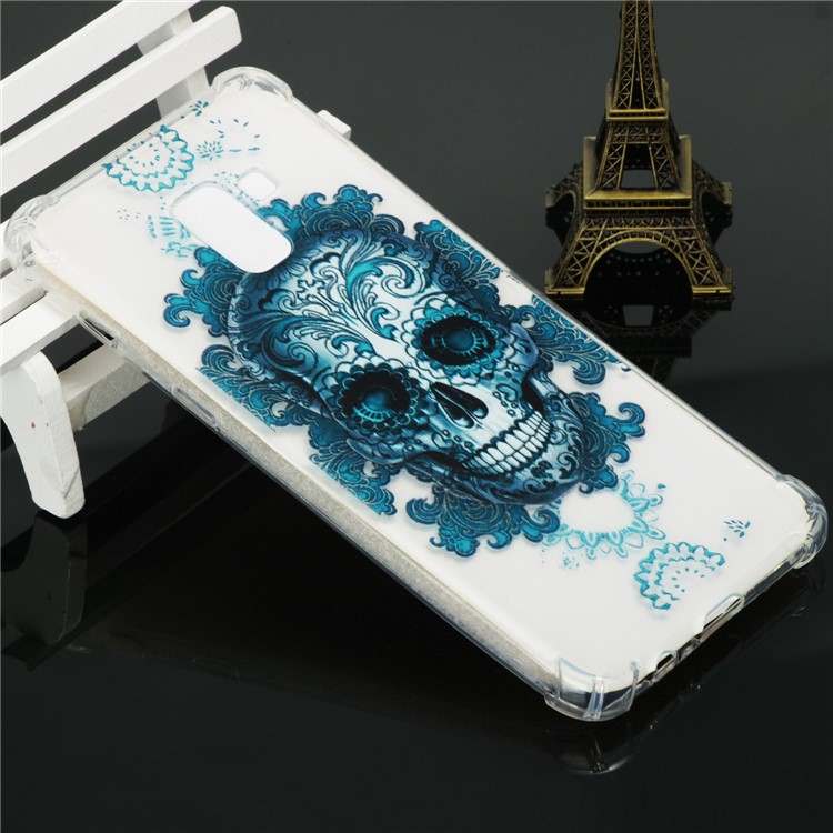 Pattern Printing Shockproof TPU Case for Samsung Galaxy A8 (2018) - Cool Skull-3