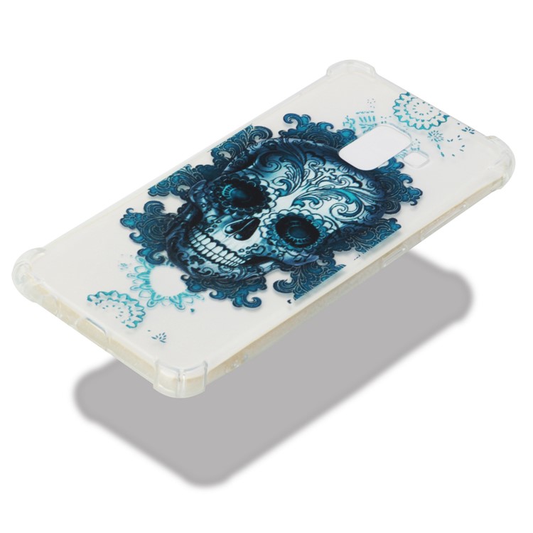 Pattern Printing Shockproof TPU Case for Samsung Galaxy A8 (2018) - Cool Skull-6