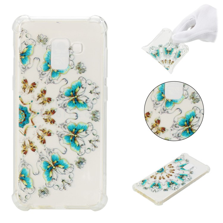 

Pattern Printing Shockproof TPU Shell for Samsung Galaxy A8 (2018) - Butterflies Pattern