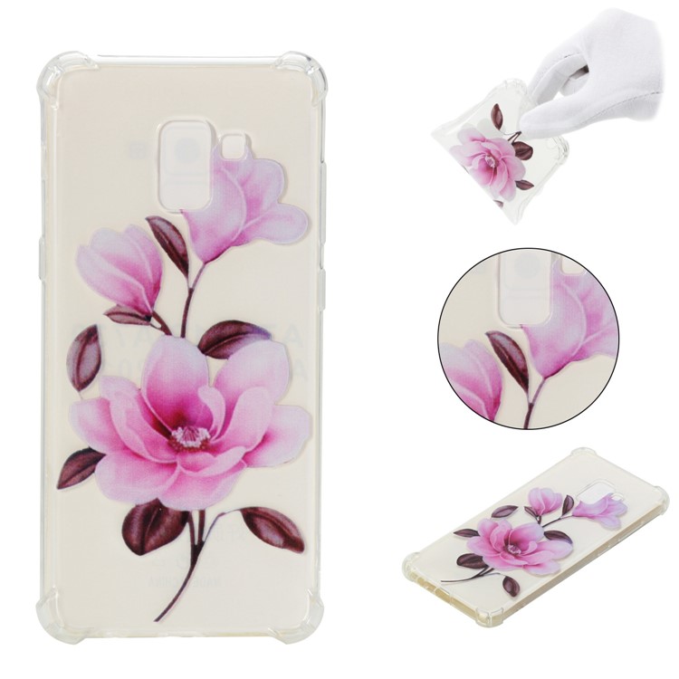 

Pattern Printing Shockproof TPU Cell Phone Case for Samsung Galaxy A8 (2018) - Vivid Flower