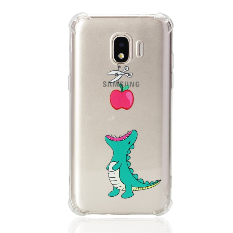 Pattern Printing Shockproof TPU Case for Samsung Galaxy J2 Pro 2018 - Cartoon Dinosaur-2