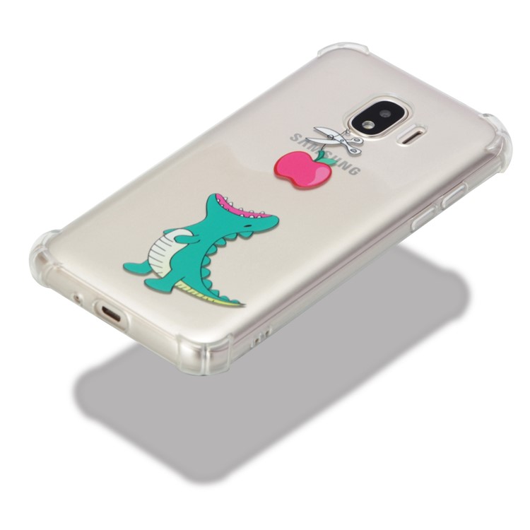 Pattern Printing Shockproof TPU Case for Samsung Galaxy J2 Pro 2018 - Cartoon Dinosaur-4