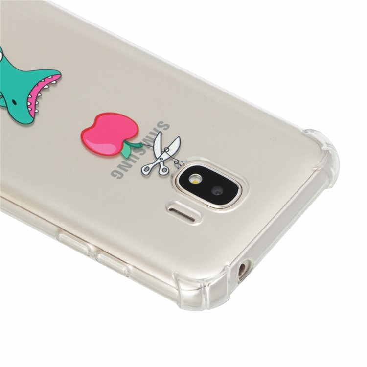 Pattern Printing Shockproof TPU Case for Samsung Galaxy J2 Pro 2018 - Cartoon Dinosaur-5