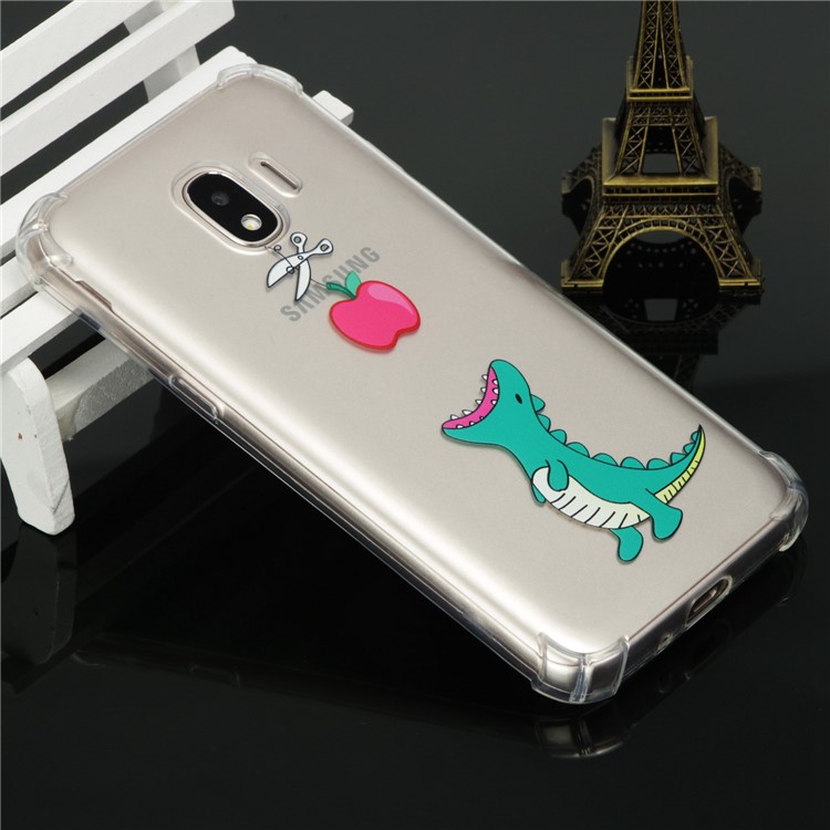 Pattern Printing Shockproof TPU Case for Samsung Galaxy J2 Pro 2018 - Cartoon Dinosaur-6