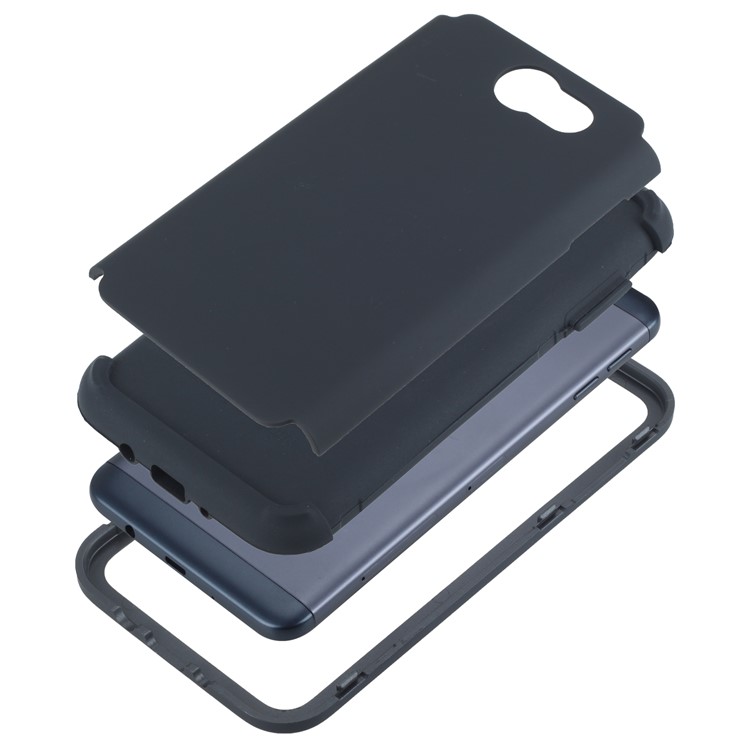Detachable Shockproof PC + TPU Hybrid Case for Samsung Galaxy J7 Pro (2017) / J7 (2017) EU Version - Black-7
