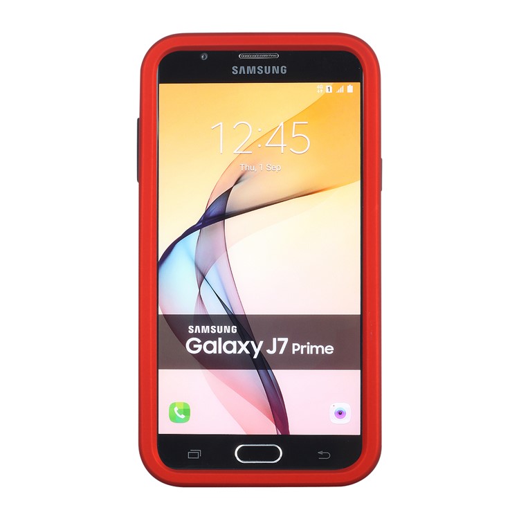 Detachable Shockproof PC + TPU Hybrid Shell Case for Samsung Galaxy J7 Pro (2017) / J7 (2017) EU Version - Red-2