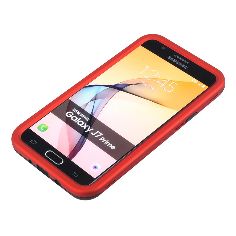 Detachable Shockproof PC + TPU Hybrid Shell Case for Samsung Galaxy J7 Pro (2017) / J7 (2017) EU Version - Red-6