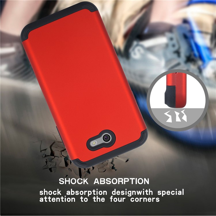 Detachable Shockproof PC + TPU Hybrid Shell Case for Samsung Galaxy J7 Pro (2017) / J7 (2017) EU Version - Red-8