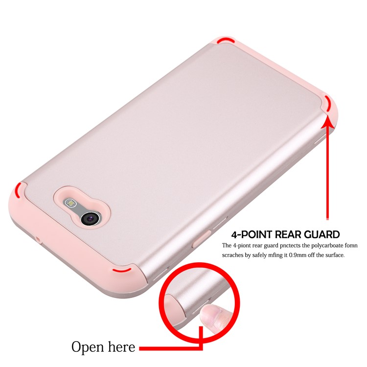 Detachable Shockproof PC + TPU Combo Case for Samsung Galaxy J7 Pro (2017) / J7 (2017) EU Version - Rose Gold-5