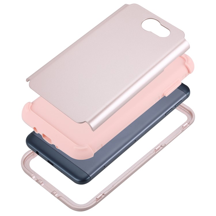Detachable Shockproof PC + TPU Combo Case for Samsung Galaxy J7 Pro (2017) / J7 (2017) EU Version - Rose Gold-7
