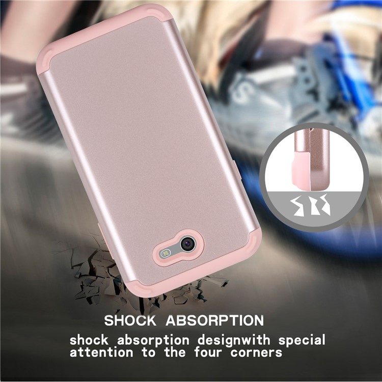 Detachable Shockproof PC + TPU Combo Case for Samsung Galaxy J7 Pro (2017) / J7 (2017) EU Version - Rose Gold-8