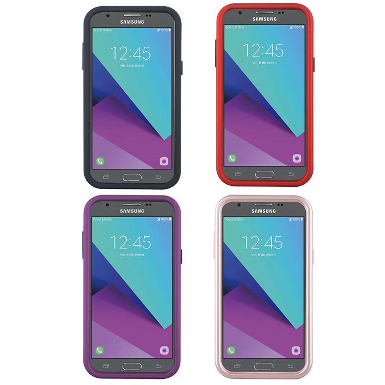 Detachable Shockproof PC + TPU Hybrid Back Case for Samsung Galaxy J3 (2017) EU Version/J3 Pro (2017) - Black-10