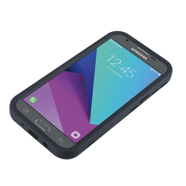 Detachable Shockproof PC + TPU Hybrid Back Case for Samsung Galaxy J3 (2017) EU Version/J3 Pro (2017) - Black-6
