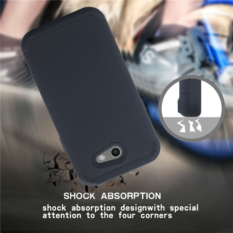 Detachable Shockproof PC + TPU Hybrid Back Case for Samsung Galaxy J3 (2017) EU Version/J3 Pro (2017) - Black-8