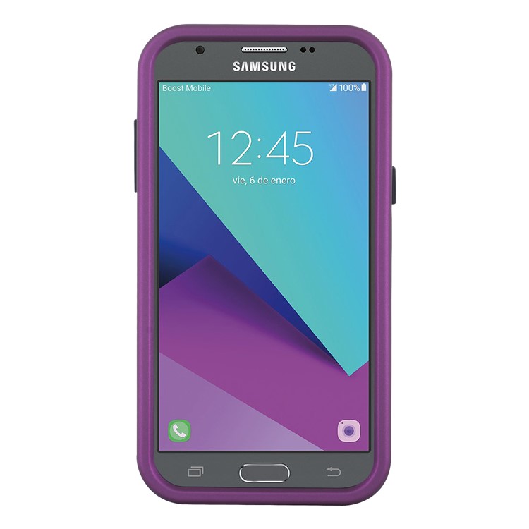 Detachable Shockproof PC + TPU Combo Phone Casing for Samsung Galaxy J3 (2017) EU Version/J3 Pro (2017) - Purple-2