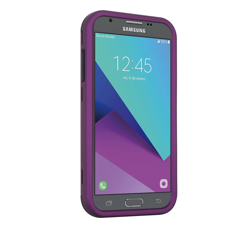 Detachable Shockproof PC + TPU Combo Phone Casing for Samsung Galaxy J3 (2017) EU Version/J3 Pro (2017) - Purple-4