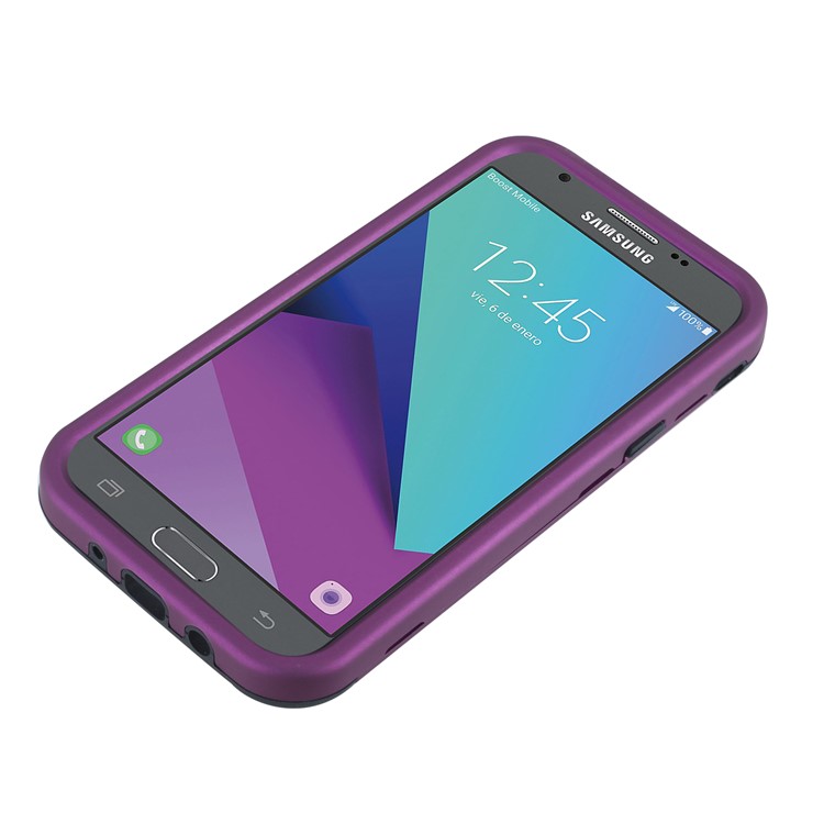 Detachable Shockproof PC + TPU Combo Phone Casing for Samsung Galaxy J3 (2017) EU Version/J3 Pro (2017) - Purple-6