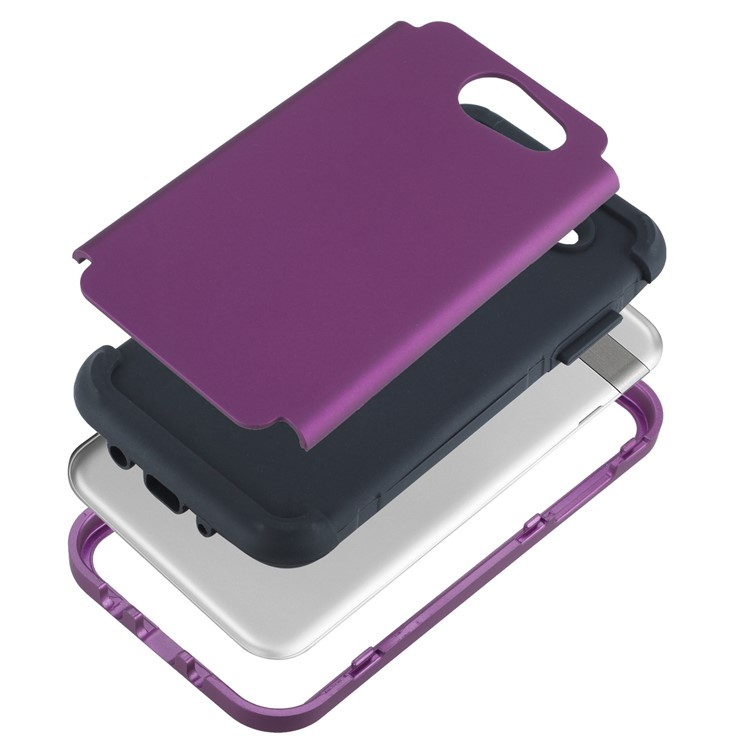Detachable Shockproof PC + TPU Combo Phone Casing for Samsung Galaxy J3 (2017) EU Version/J3 Pro (2017) - Purple-7