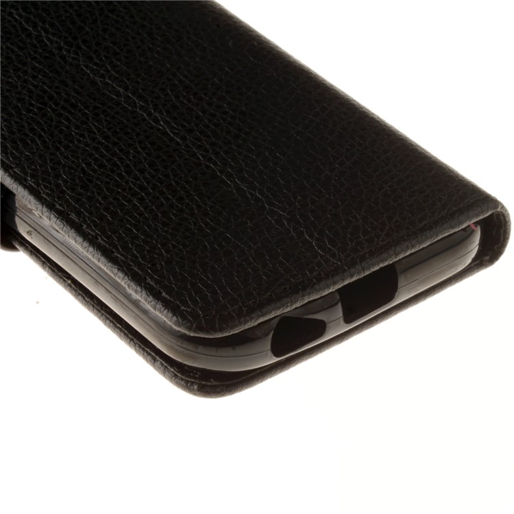 Litchi Grain PU Leather Stand Wallet Phone Case for Samsung Galaxy A5 (2017) - Black-4