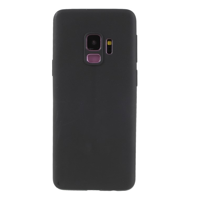 Solid Color Candy TPU Shell Case for Samsung Galaxy S9 SM-G960 - Black-1