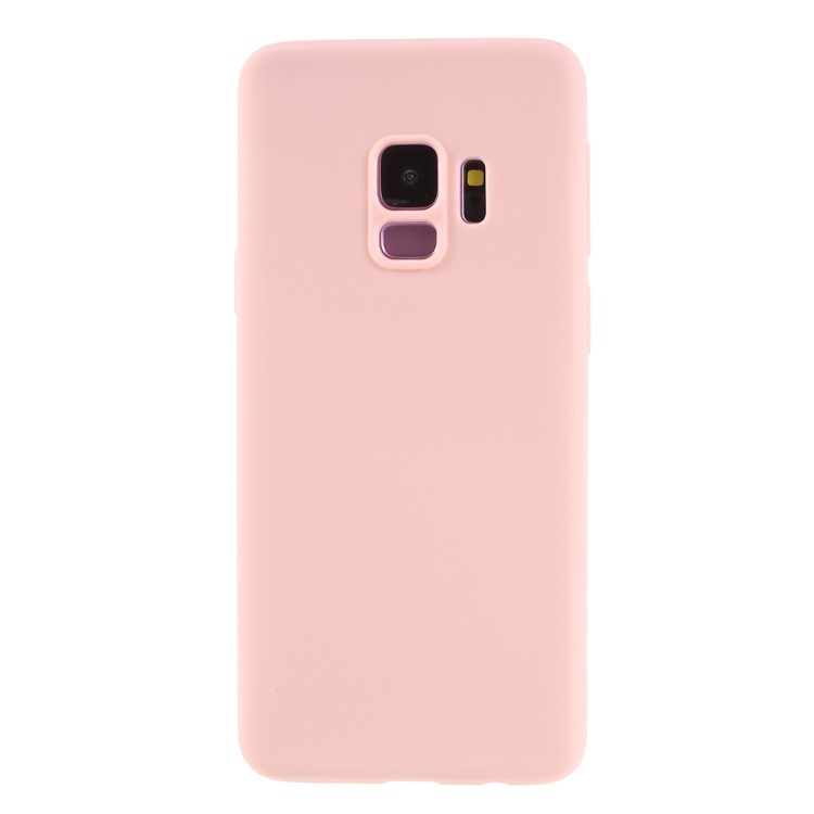 Solid Color Candy TPU Cover for Samsung Galaxy S9 SM-G960 - Pink-1