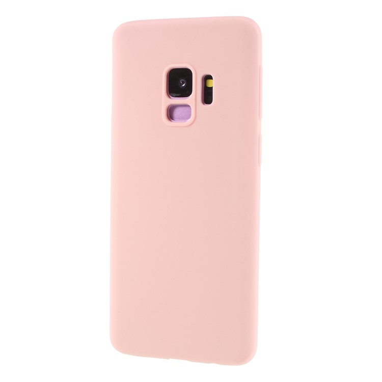 Solid Color Candy TPU Cover for Samsung Galaxy S9 SM-G960 - Pink-3