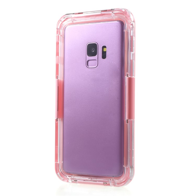 IP68 Wasserdichte Schneefeste Schmutzdichte Schale Für Samsung Galaxy S9 SM-G960 - Rosa-4
