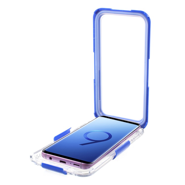 IP68 Waterproof Snow-proof Dirt-proof Casing for Samsung Galaxy S9 SM-G960 - Blue-9