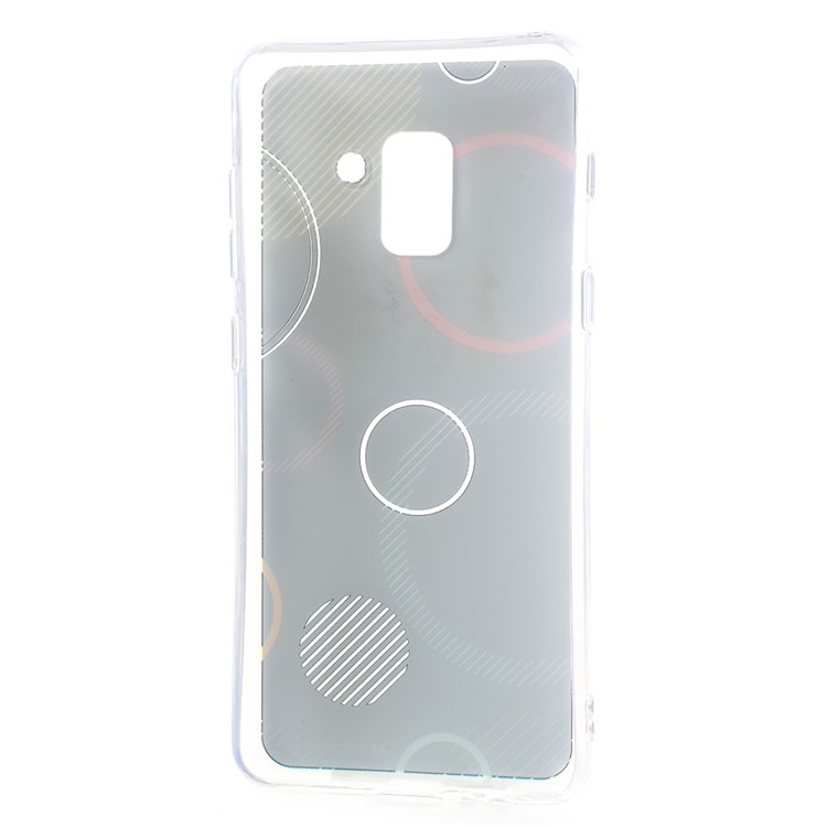 MERCURY GOOSPERY Da Vinci Series Pattern Printing Flexible TPU Jelly Case for Samsung Galaxy A8 (2018) - Black-7