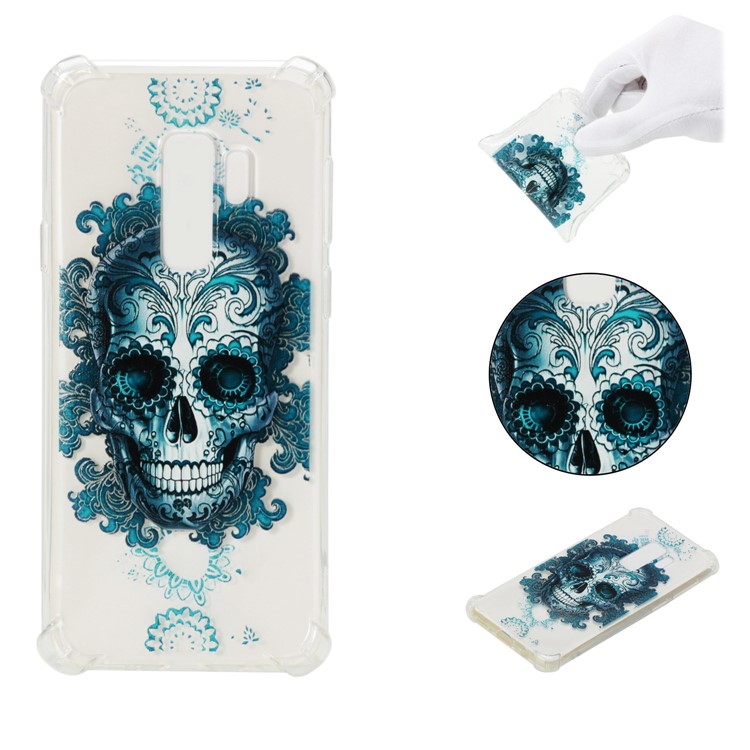 

Pattern Printing TPU Phone Casing for Samsung Galaxy S9 Plus SM-G965 - Skull