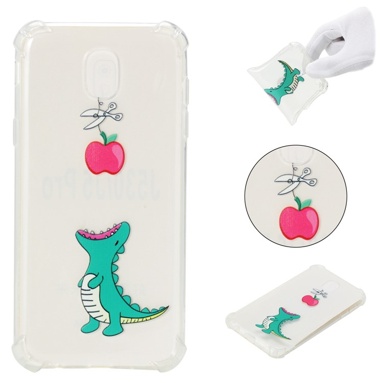 

Pattern Printing Shockproof TPU Cover Shell Case for Samsung Galaxy J5 (2017) EU Version / J5 Pro (2017) - Cartoon Dinosaur