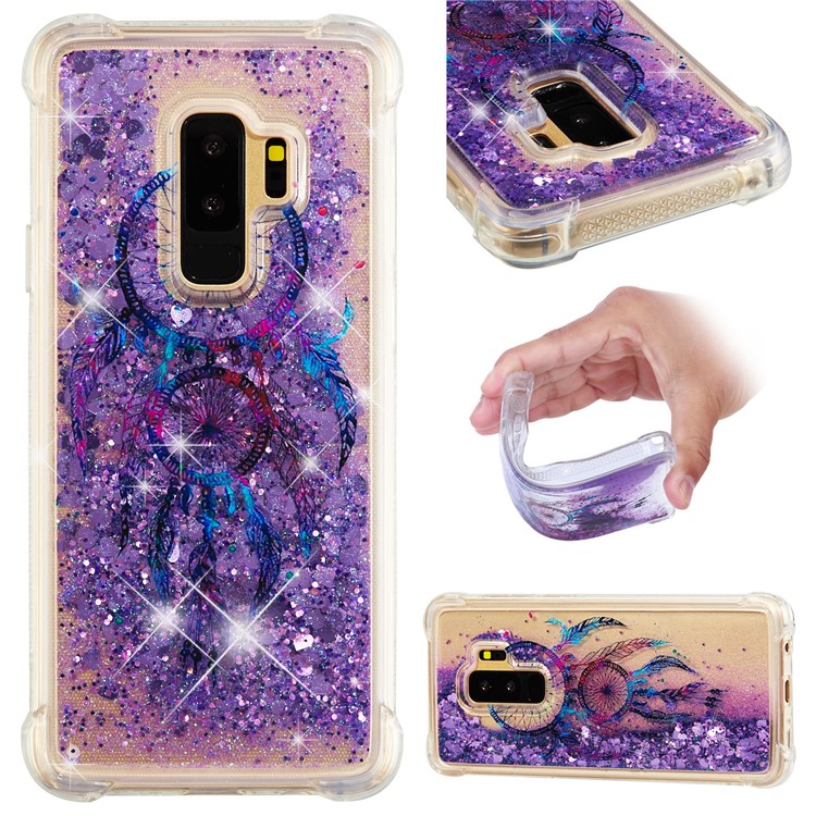 

Liquid Glitter Powder Quicksand Shockproof TPU Back Phone Accessory Cover for Samsung Galaxy S9 Plus SM-G965 - Dream Catcher