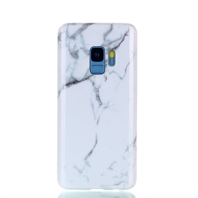 

Stylish Marble Pattern IMD TPU Phone Cover for Samsung Galaxy S9 G960 - White Marble