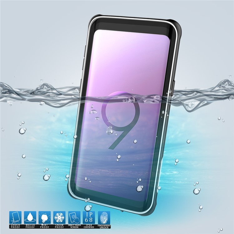 IP68 3M PC Underwater Dirt/Dust/Snow Proof Waterproof Cover for Samsung Galaxy S9 SM-G960 - White-3