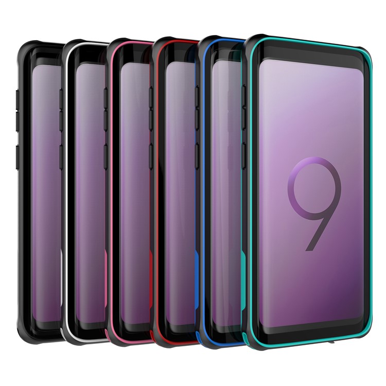 IP68 3M PC Underwater Dirt/Dust/Snow Proof Waterproof Cover for Samsung Galaxy S9 SM-G960 - White-9