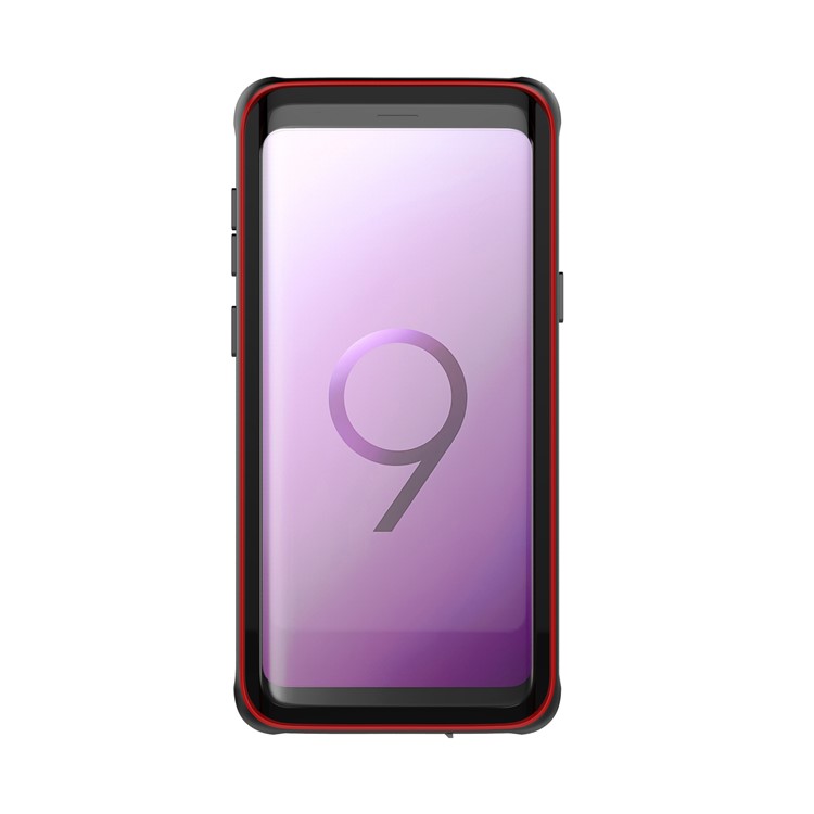 IP68 3M PC Underwater Dirt/Dust/Snow Proof Waterproof Shell for Samsung Galaxy S9 SM-G960 - Red-6