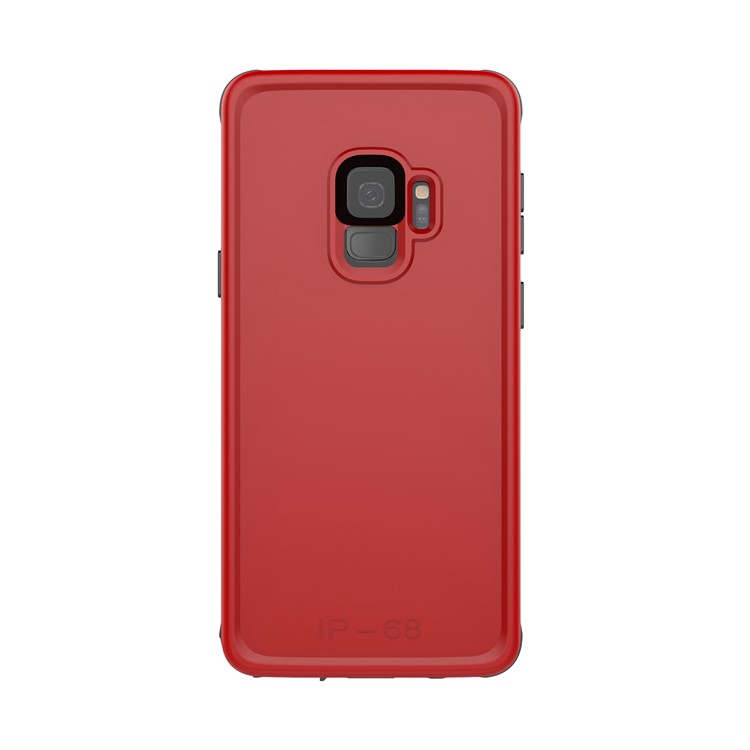 IP68 3M PC Underwater Dirt/Dust/Snow Proof Waterproof Shell for Samsung Galaxy S9 SM-G960 - Red-7