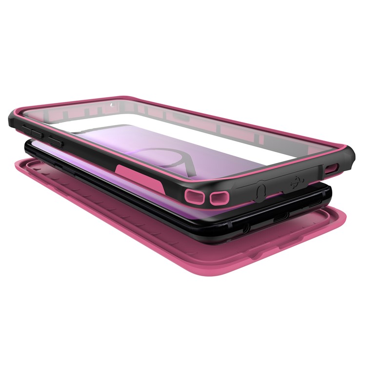 IP68 3M PC Underwater Dirt/Dust/Snow Proof Waterproof Casing for Samsung Galaxy S9 SM-G960 - Rose-5