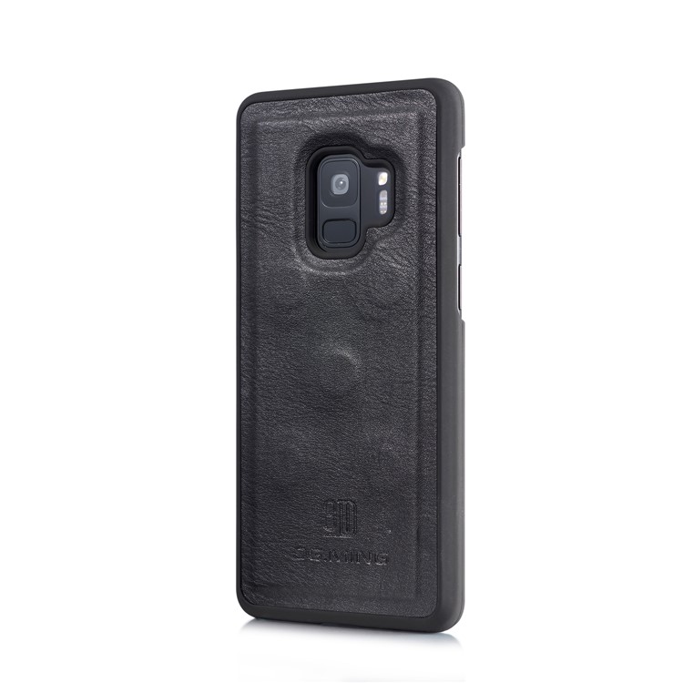 DG. Ming Dividir Bolsa De Couro Multi-slot Com Caixa Traseira Interna Do PC Para Samsung Galaxy S9 G960 - Preto-2