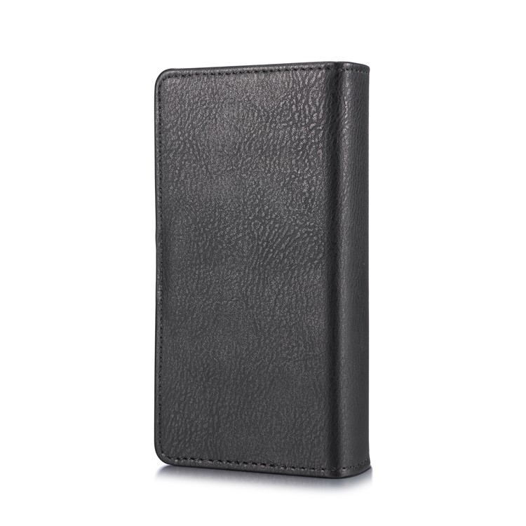 DG. Ming Dividir Bolsa De Couro Multi-slot Com Caixa Traseira Interna Do PC Para Samsung Galaxy S9 G960 - Preto-4