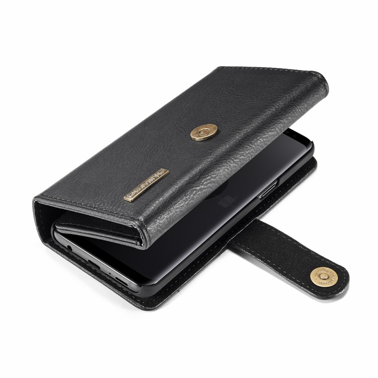 Dg. Ming Split Leather Multi-Slot-Geldbörse Mit Innen-PC-Back-Koffer Für Samsung Galaxy S9 G960 - Schwarz-7