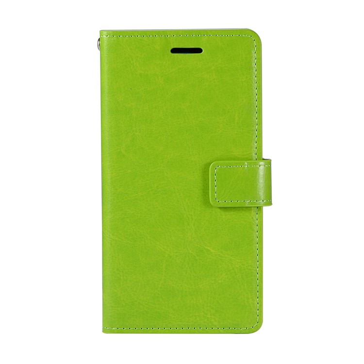 

Crazy Horse Magnetic Stand Wallet Leather Phone Casing Cover for Samsung Galaxy S9 SM-G960 - Green
