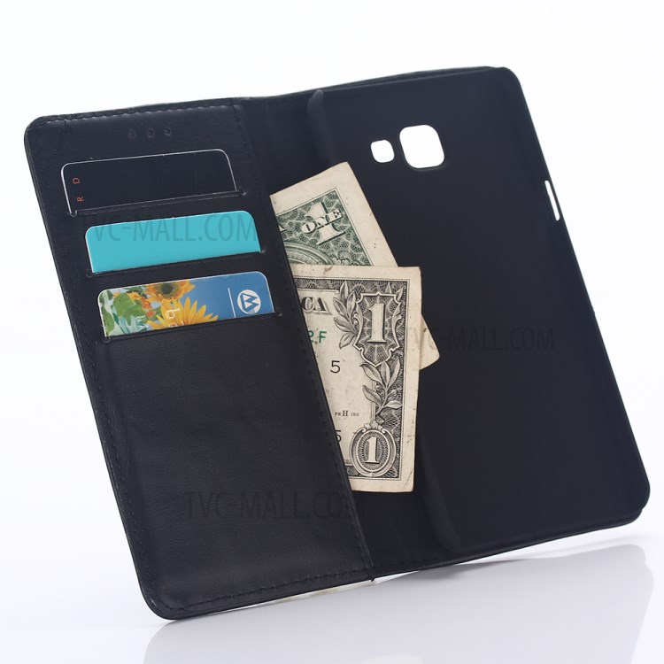 Crazy Horse Wallet Leather Case for Samsung Galaxy A5 SM-A510F (2016) - Black-9