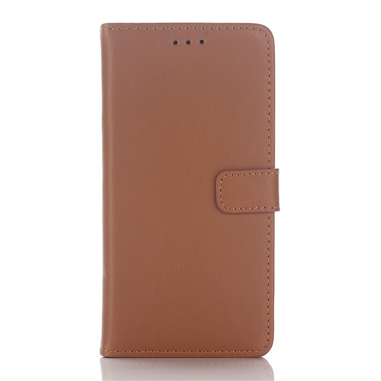Crazy Horse Card Holder Leather Case for Samsung Galaxy A5 SM-A510F (2016) - Brown-1